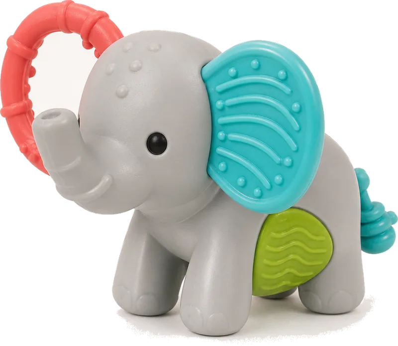 Infantino Squeeze & Teethe Elephant Sensory Toy