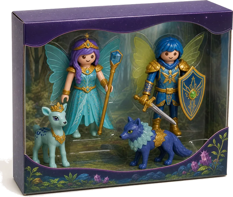 Playmobil Ayuma Royal Fairy & Knight Fairy with Soul Animal 71350