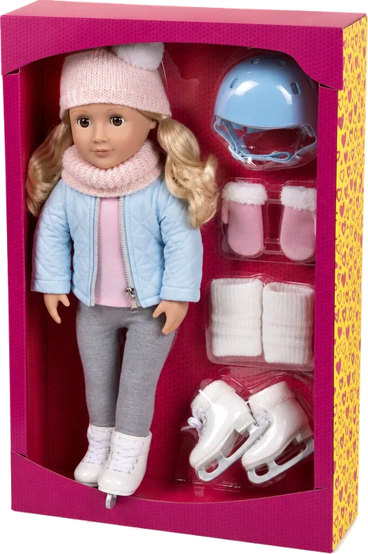 Our Generation 18-Inch Doll Zosia with Ice Skating Accessories