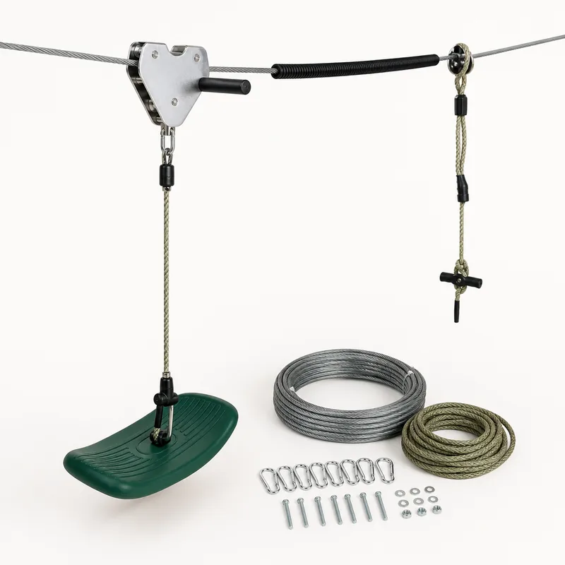 Slackers 50ft Zipline Eagle Series with Seat and Brake