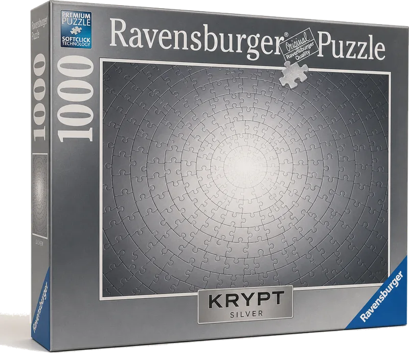 Ravensburger 1000 Piece Krypt Silver Jigsaw Puzzle 15964