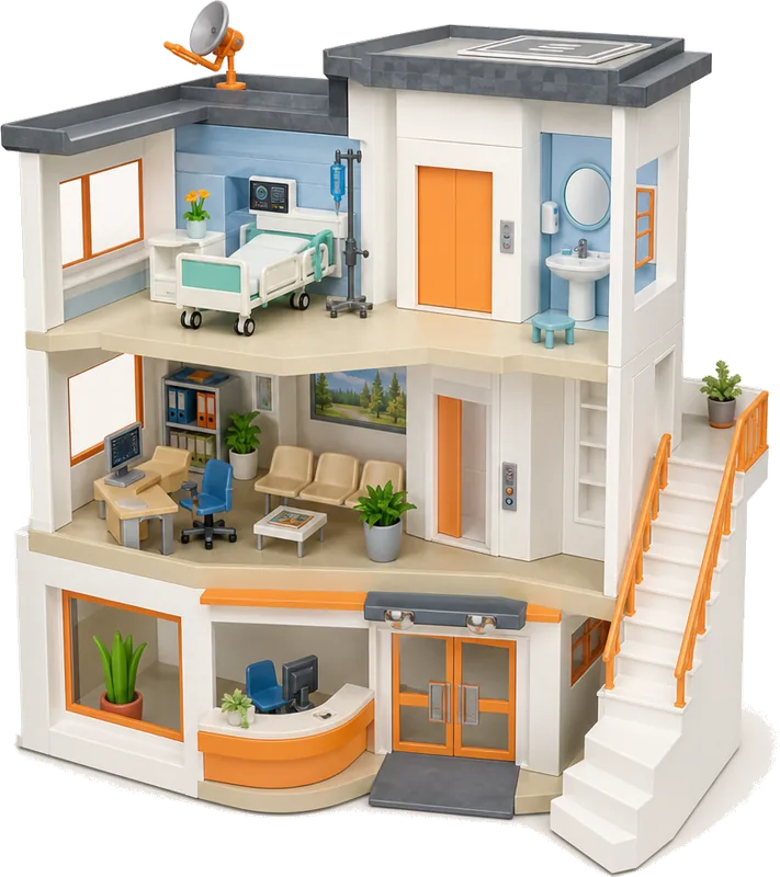 Playmobil City Life 71649 City Hospital Playset