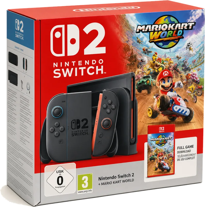 Nintendo Switch 2 console bundle with Mario Kart World