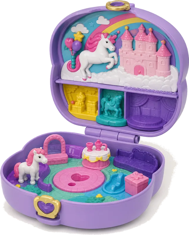 Polly Pocket Unicorn Party Compact Playset