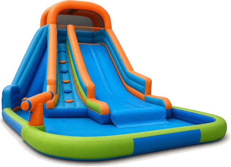 Banzai Inflatable Wild Waves Splash Park Water Slide