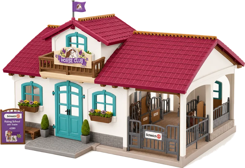 Schleich Horse Club Riding School with Stable 42389