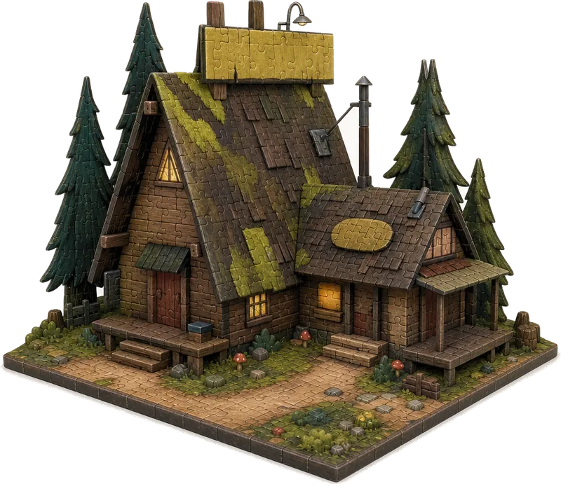 Ravensburger Gravity Falls Mystery Shack Puzzle 1000 Pieces