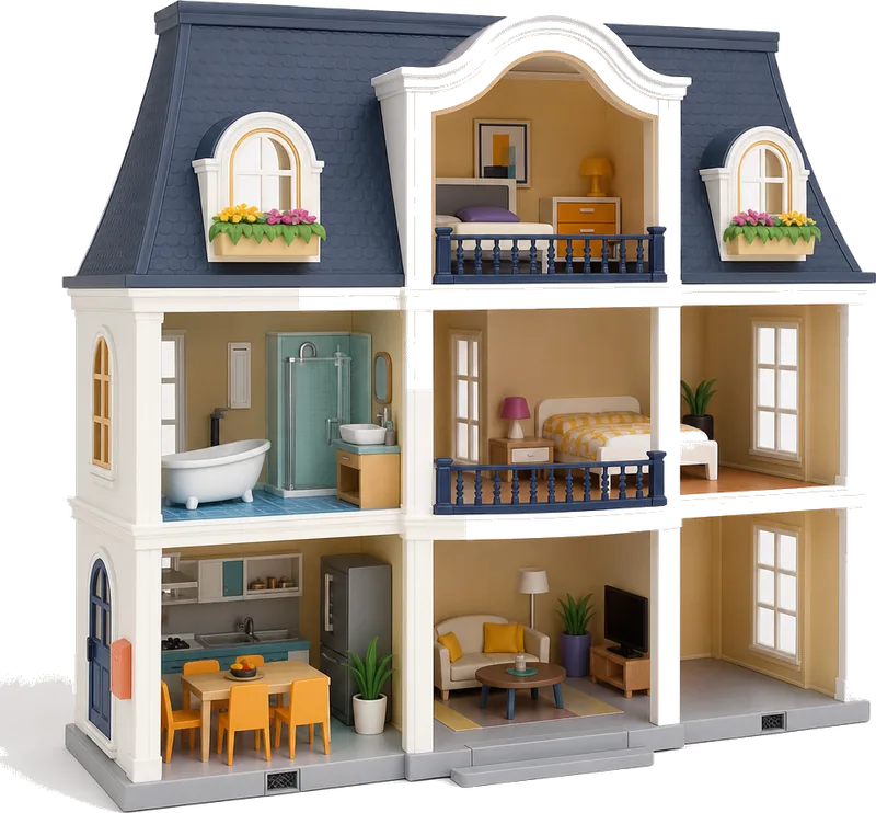 Playmobil City Life 71330 Doll House with Furniture