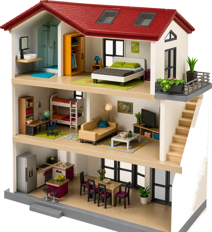 Playmobil City Life 71402 Large Furnished Dollhouse