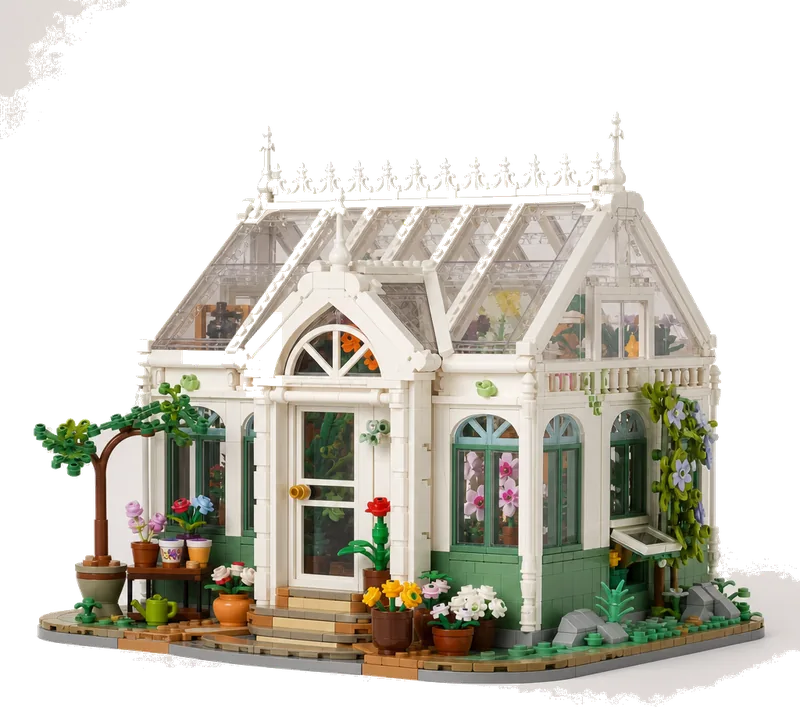 LEGO Icons Botanical Collection Tranquil Garden Greenhouse 10430