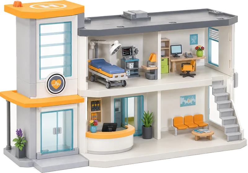 Playmobil City Life 71327 Hospital with Equipment