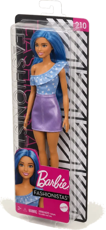 Barbie Fashionistas Doll 210 with Blue Hair HRH12